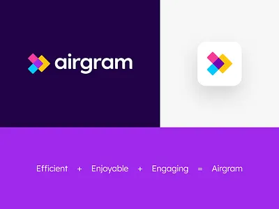 Airgram Logo brand brand guideline brand visual identity branding color logo design design system identity logo logo color logo design saas saas logo vi vis