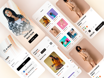 Fashion E-commerce mobile app UI/UX Design app design best shot clean cloth e commerce ecommerce fashion fashion app fashion ecommerce fashion store figma landing page minimalist mobile app design product page ui design uiux uiux design web design website