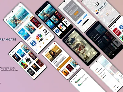 Streamgate app design figma movie streaming tv app tv shows ui ux