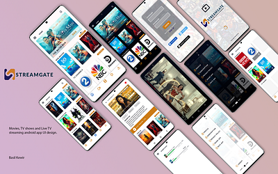 Streamgate app design figma movie streaming tv app tv shows ui ux
