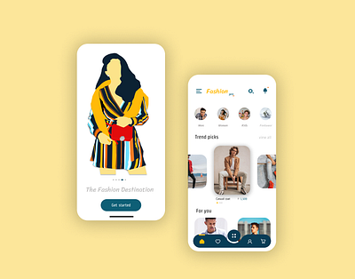 Fashion pro clothing app UX-UI app design branding design fashionapp logo ui ux