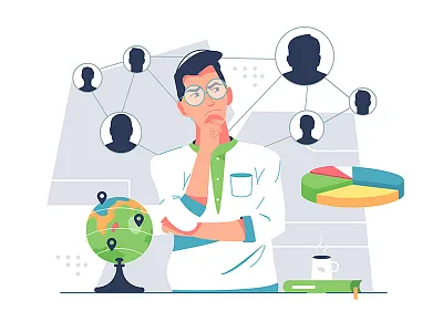 Sociology background branding business cartoon character design graphic design illustration logo person sociology ui vector