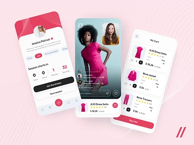 Stream Shopping Service animation app app interaction blogger cart design design ui interaction interface mobile mobile app online service shopping sreaming stream subscribe subscription ui ux