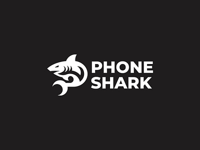 Shark Logo animal brand company design logo logo design modern negative space ocean sale sea shark
