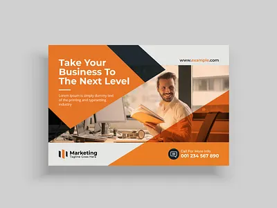 Corporate standard EDDM postcard layout template multipurpose