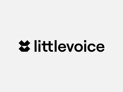 littlevoice logo design abstract agency brand branding design design studio geometric identity l lettermark logo lv minimal minimalist modern monogram studio tech v vl