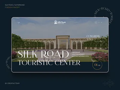 Silk Road design concept 3d creative design landing travel typography ui ux uxui web web design