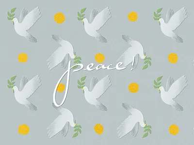 🕊peace!🕊 caligraphy design emoji graphic design illustration pattern procreate
