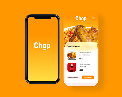 UX & UI Design for "Chop", a food shopping app adobe xd food food app food delivery food porn jollof meal restaurant ui design uiux ux design