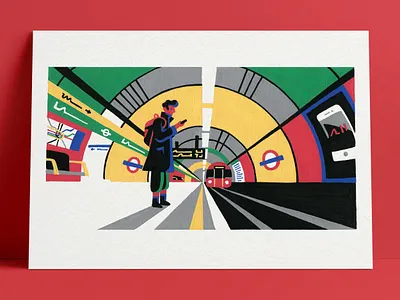 Mind the Gap I acrylic art artist illustration illustrator london london underground paint painting posca subway tfl underground