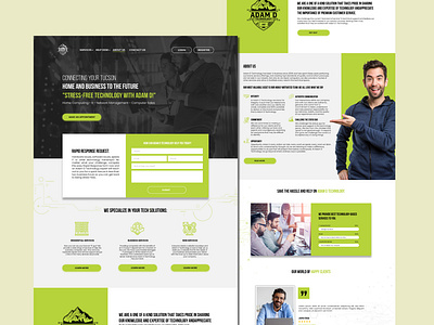 Business IT Landing page business website home page it website landing page tech website ui design web design website design wordpress design