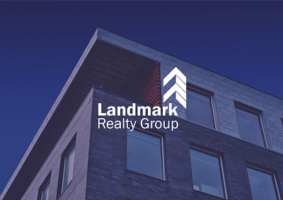 Landmark Realty Group- The property company advertisement advertising brand branding business commercial design graphic graphic design house logo property web