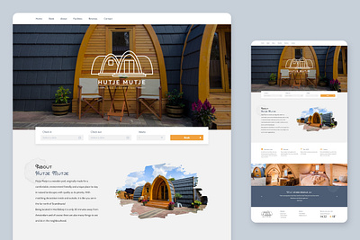 Hutje Mutje airbnb bb bed branding breakfast design digital hoofddorp hutje mutje logo netherlands site ui ux web website