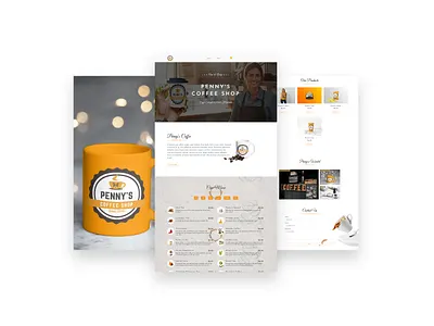 Coffee Shop Website Design branding coffee shop website website design