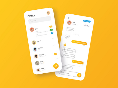 All messengers in one platform app chat design messenger mobile ui