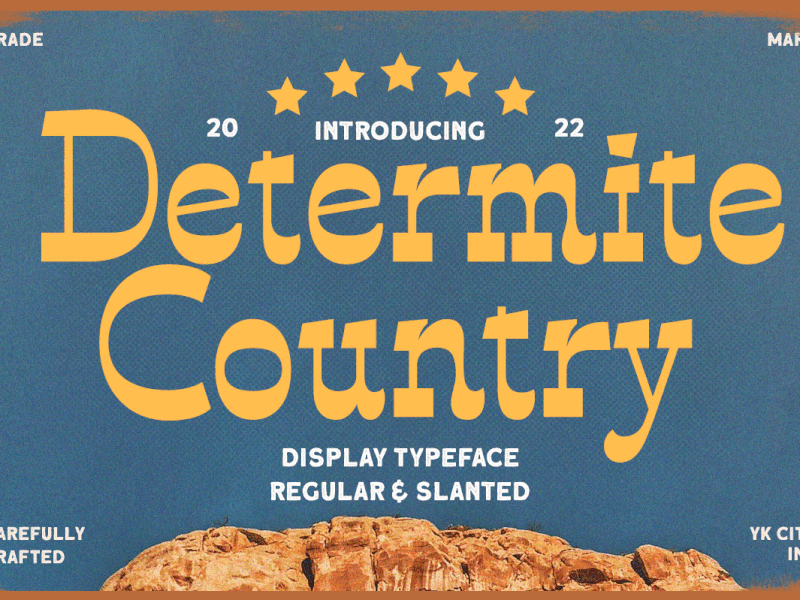 Determite Country - Display Typeface freebies wild west