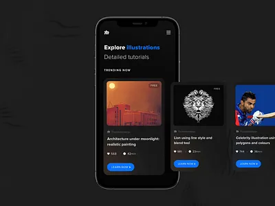 Illustrations Mixed Bag animation app design appdesign branding card clean cr7 dark dark theme design elegant graphic graphic design illustration lion minimal ui ux vector virat kohli