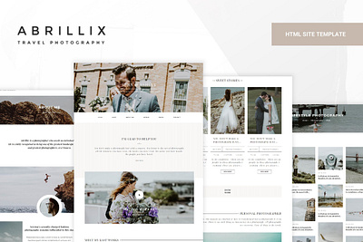 ABRILLIX - Creative Photography Blog Template app blog branding creative design google slides illustration keynote logo magazine minimal photography powerpoint presentation templates ui ui design ux ux design website