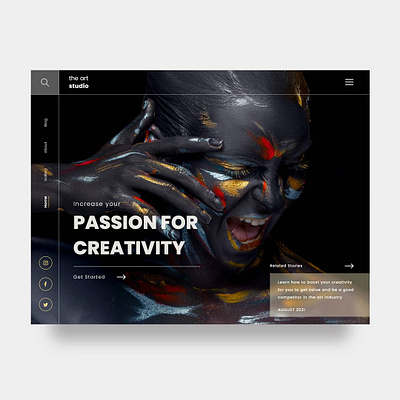 Art blog art artblog blog clean creative design glass minimal ui uidesign uiux ux uxdesign web webdesign website