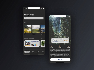 Dark Mode IOS app app dark mode design ios ui ux