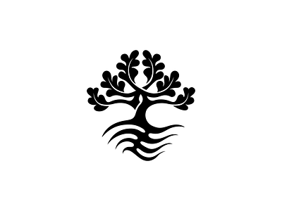 Oak branding design flat graphic design icon identity illustration lake leaf logo logodesign longevity oak park place root symbol tree vector wood