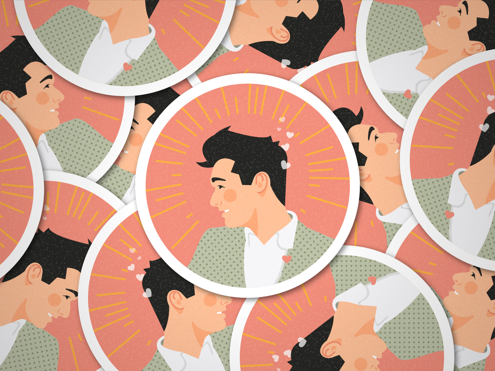 Wedding Website art character clean colorful design flat icon illustration illustrator minimal print site web wedding