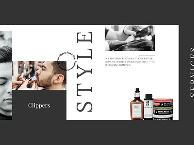 Barbershop barbershop design ui web