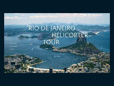 Helicopter tour website brazil concept helicopter tourism travel travelwebsite ui ux webdesign
