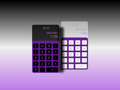 Daily UI 004 004 android app calculator dailyui dailyui004 dailyuichallenge darkmode design lightmode ui ux visualdesign webdesign