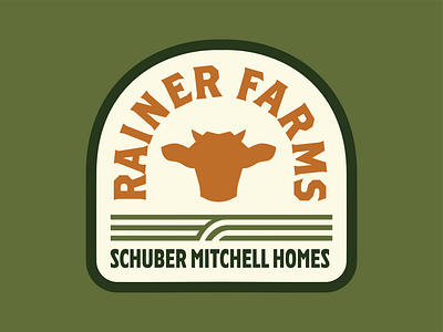 Rainer Farms - Logo branding cattle community cow design farm farms graphic design home builder illustration logo logo design neighborhood ranch