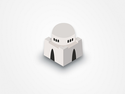 Jinnah Mausoleum graphic design illustration isometric design jinnah mausoleum mausoleum