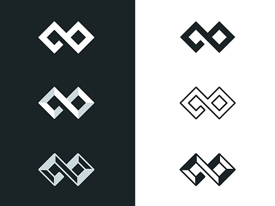 new mvcnform logo branding clean design flat identity letter logo mark mmm monogram set vintage