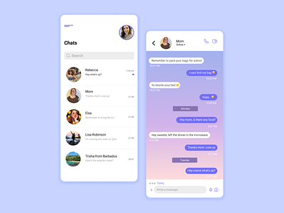 Daily UI #013 - Direct Messaging aesthetic ai daily ui design illustration logo ui ui design web design