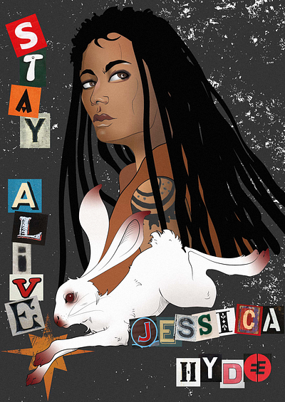 Stay Alive, Jessica Hyde digital art illustration poster serie utopia