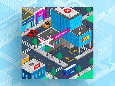 ZERO City affinity designer illustration isometric