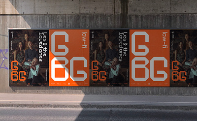 Low-Fi Concerts Campaign art direction artist branding campaign design music ooh orange posters typography wildpostings