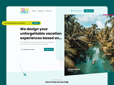 WebPage TourEasy adventure booking design tour tourism travel travelapp trip ux web website design