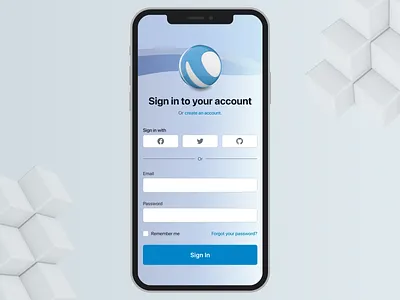 Sign in design figma mobile product design sign in ui