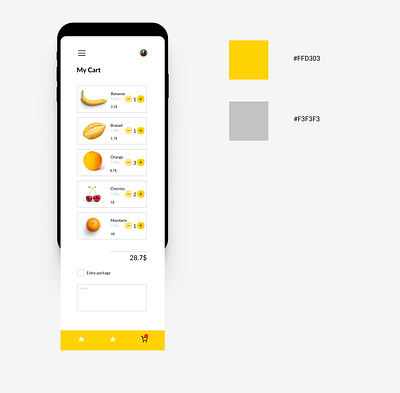 Daily UI discoverage 4/4. My Cart. ui. ui design