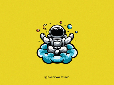 astronaut logo design astronaut art astronaut illustration astronaut logo astronaut mascot astronaut vector awesome awesome creative logos branding character logo cute astronaut design icon design icon illustration illustration logo logodesign logotype mascot design mascot logo vector