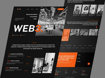 WEB3 Agency Website agency agency website business company consultant design studio digital agency digital marketing flat minimal nft online marketing promotion saas startup web 3.0 web design web3 web3 agency web3 website