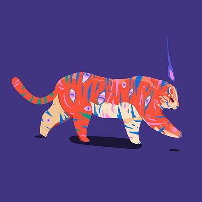 Eye of the tiger character design color concept art design digital art editorial illustration illustration visual development