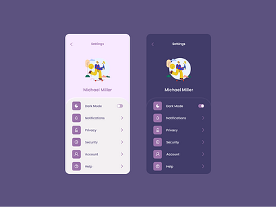 Daily UI #007 - Settings app daily 07 dailyui design figma illustration mobile neumorphism settings ui ui design user ux ux design