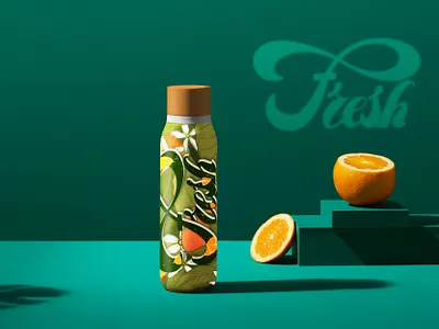 Orange juice pack design branding design illustration logo