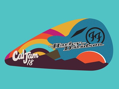 Design Contest: Foo Fighters X Cal Jam X Harley Davidson albumart caljam concert art design foo fighters graphic design hamburg solutions harley davidson illustration logo music music festival rock art rock n roll tank design typography vector