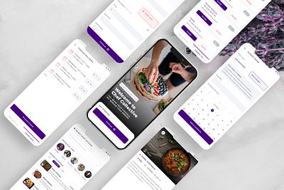 Chef Collective app branding design food minimal mobileapp product ui