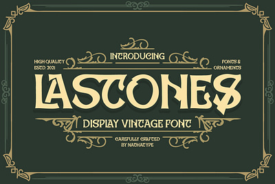 LASTONES - Display vintage font branding font fonts handlettering logo logo type typography vintage