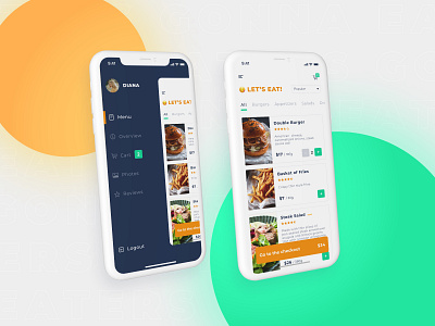 Let's eat! | Food delivery app app design ui ux