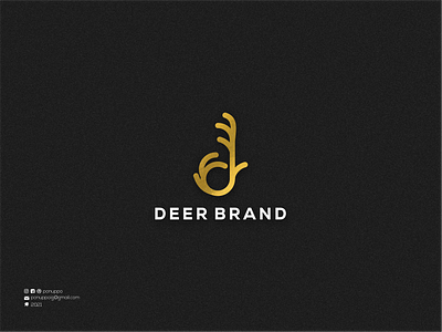 Deer Brand Monoline Logo brand design branding design initial initial logo lineart logo logo maker logodesign luxury logo minimal modern logo monoline logo royal logo sale logo sport top design top logo ui ux