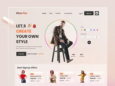 E-commerce website design 3d creative design e commerce design e commerce shop e commerce web design home page illustration landing page logo mobile app online shopping popular design product design shopping ui web app web design web ui website
